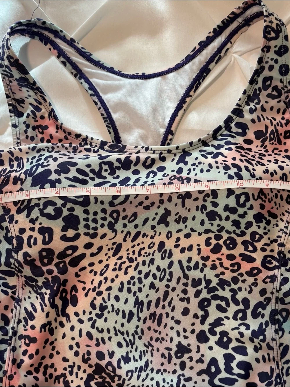 Nicole Miller Studio Multicolor Leopard Print Swimsuit, Women’s size S NWOT